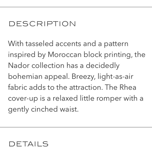 Eberjey linen romper, NWT sz m/l - Picture 4 of 7